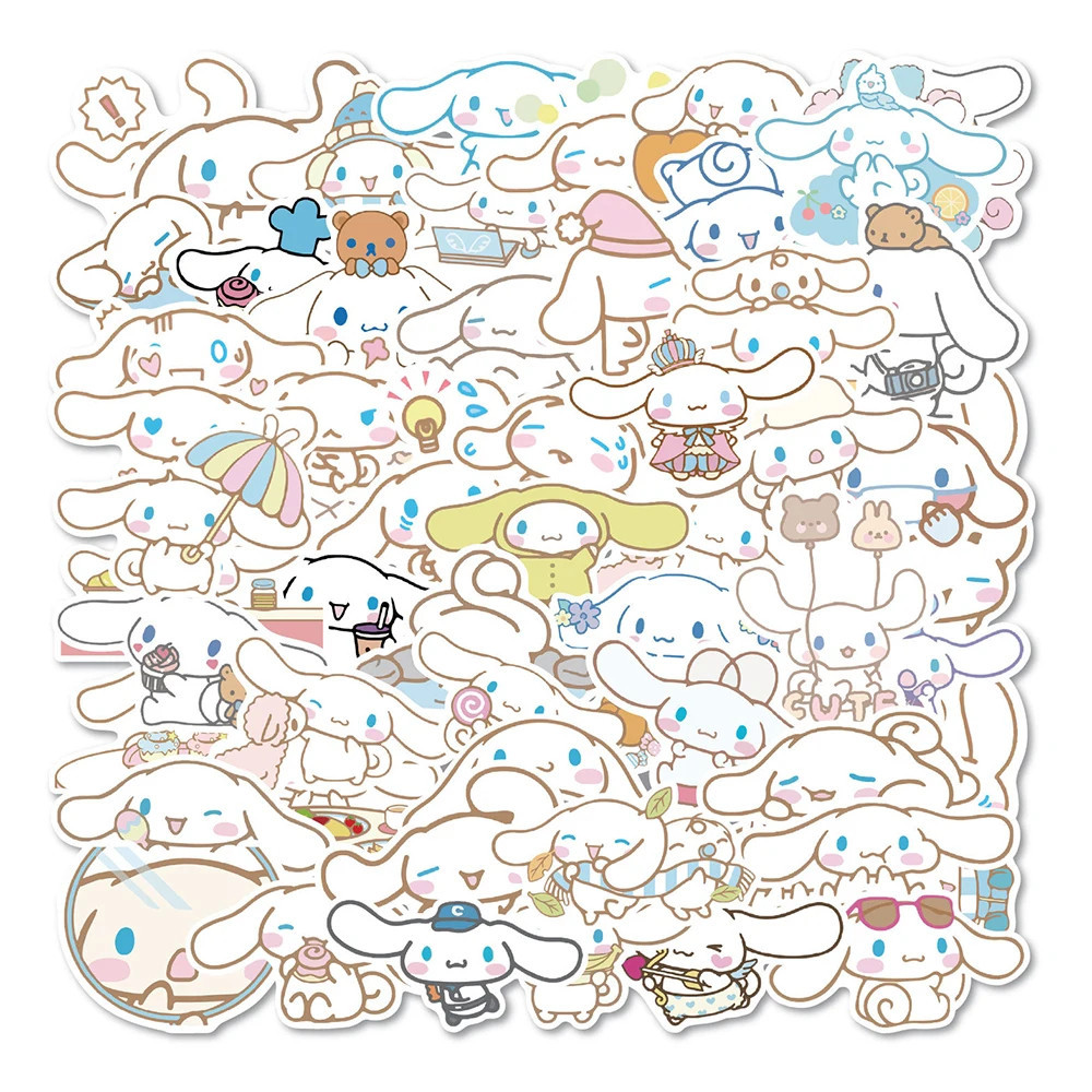 Sticker Thỏ Cinnamoroll ❤️FREESHIP❤️ Sticker Thỏ Cinnamoroll Cute Dễ Thương Hình Dán Chống Nước Tran