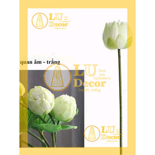 Hoa sen lụa Bách Diệp Quan Âm | LU Decor