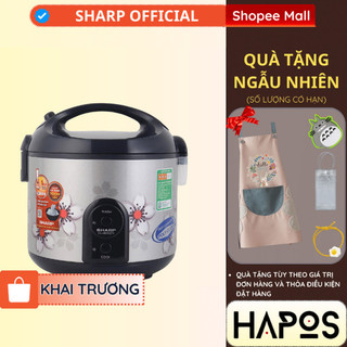 Nồi cơm điện 2.2 lít nắp gài sharp chính hãng thái lan, lòng nồi dày 1.179mm chống dính ks-r231stv - hapos