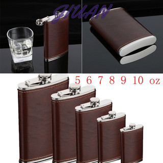 Chai rượu vang inox JIANGX, dùng cho rượu whisky có cồn