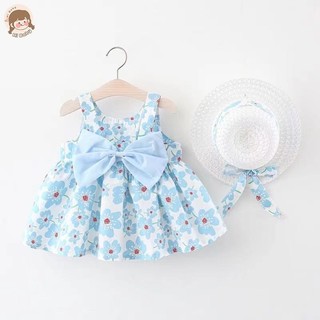 Hi Bé Váy Trẻ Em Mới Váy Bé Trẻ Em Ngực Nơ Lớn