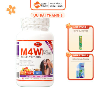 Viên Uống Bổ Sung Vitamin Cho Nữ Giới Olympian Labs M4W Multi Vitamin For Women Hộp 30 Viên