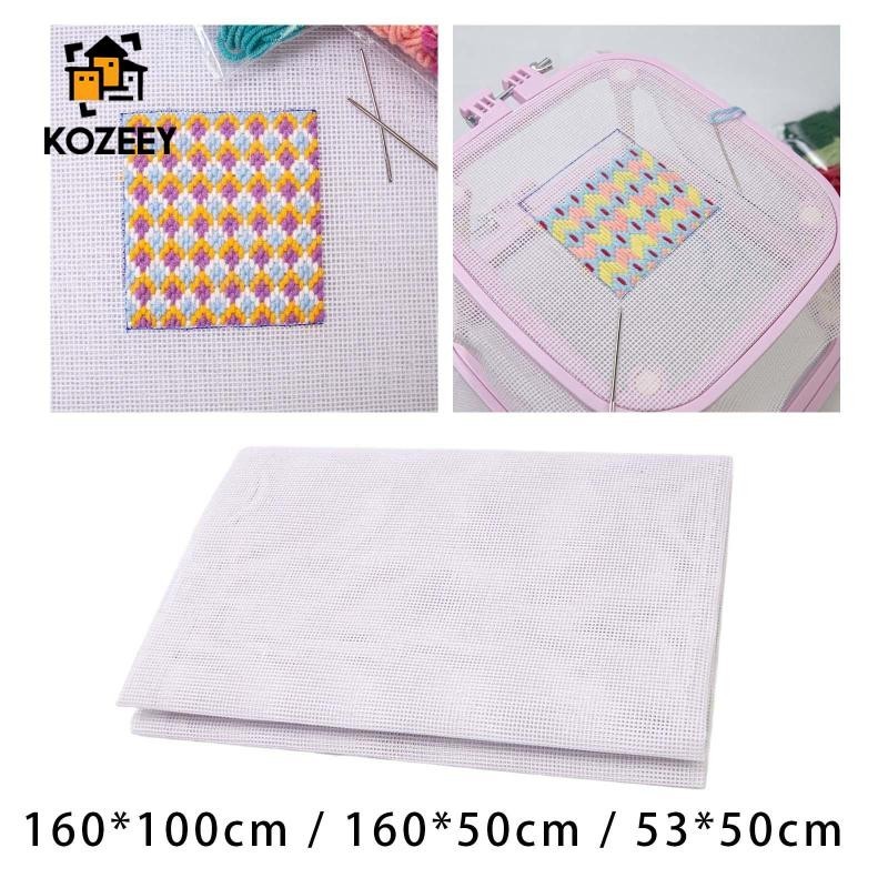 Vải thêu chữ thập DIY 14ct Solid White Trang trí Arts Point Canvas