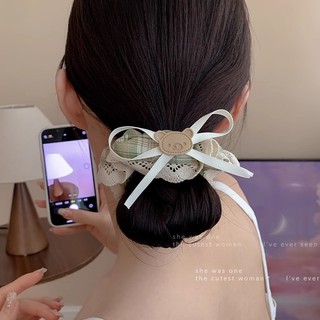 Dây buộc tóc ren nữ kiểu Pháp Retro buộc tóc