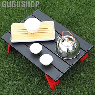 Gugushop Portable Camping Folding Table  Space Saving Small Stable Thickened Outdoor for Beach
