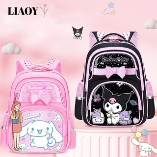 Ba lô đi học trẻ em LIAOY, Túi đi học Sanrio dung tích lớn chống thấm nước, Ba lô đi học tiểu học Nylon nhẹ mẫu giáo