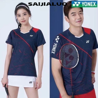 Áo thun cầu lông thể thao SAIJIALUO Yonex khô nhanh cá tính Hàn Quốc