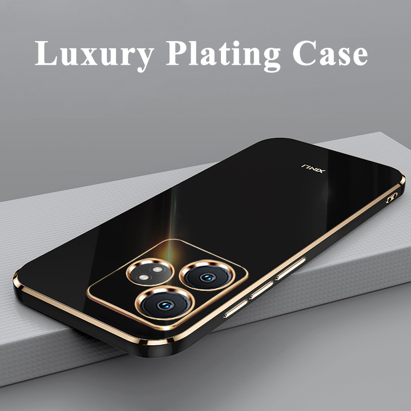 Ốp Mạ Sang Trọng Cho Realme GT 6T Neo 6 SE Mềm TPU Silicon Vuông Chống Sốc Điện Thoại Cho OPPO Realm