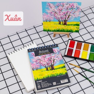 Sổ  30 tờ KLong MS 788 giấy vẽ màu nước cao cấp Artwork Hot Pressed A5+ 300GSM 25% cotton