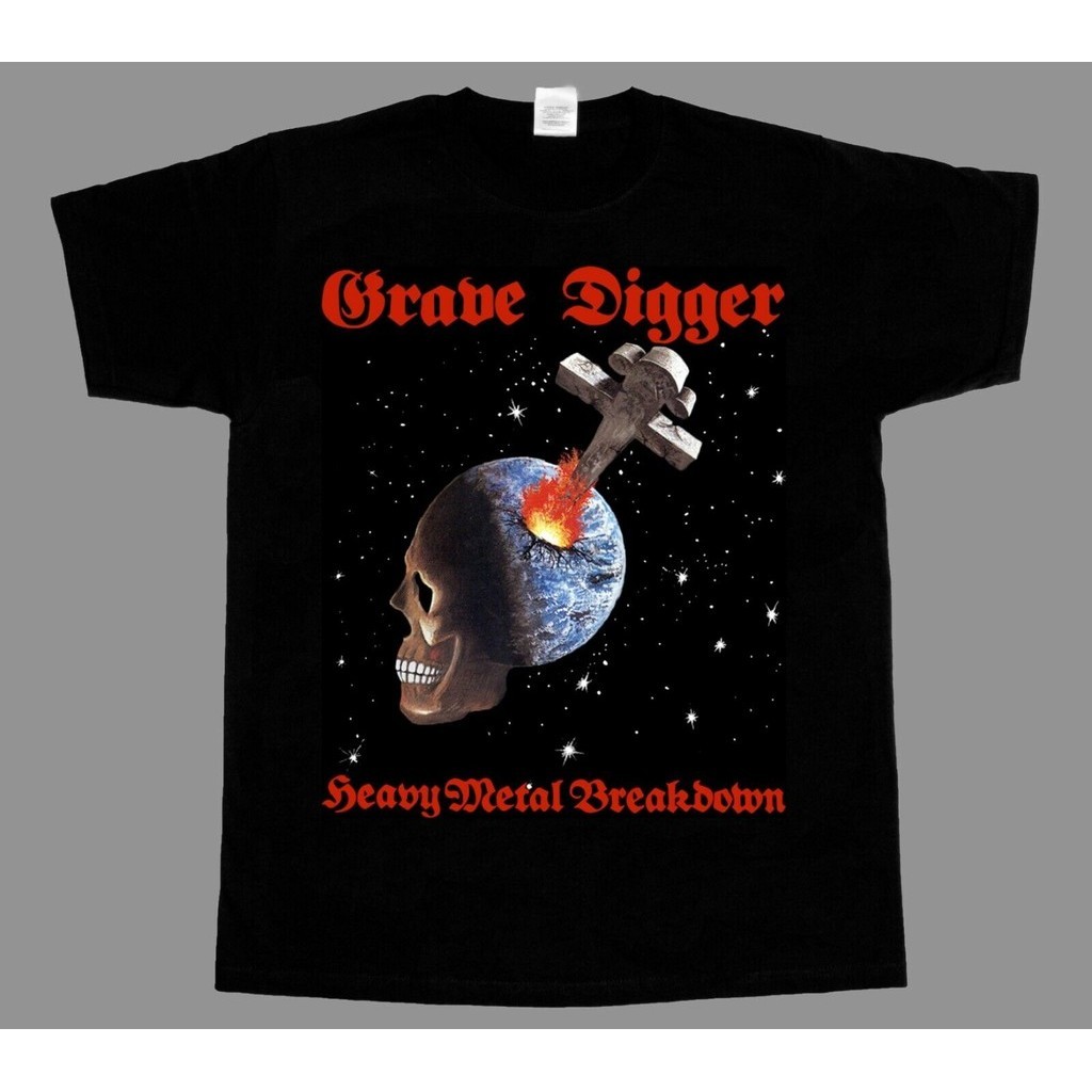 Grave Digger Heavy Metal Breakdown 84 Áo thun đen mới