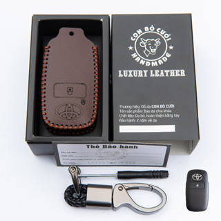  Da thật - Bao da chìa khoá Toyota Yaris Cross 2023-25 bản G Bảo hành da 2 năm khắc tên sdt theo yêu cầu hàng chuẩn 