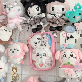 Kgyewl 1 Cô Gái Dễ Thương Zero Ví Chống Thấm Nước Văn Phòng Phẩm Túi Bảo Quản Quà Tặng Kawaii Anime Chikawa Hachiware Usagi Trong Suốt Búp Bê Túi Bảo Quản Mới
