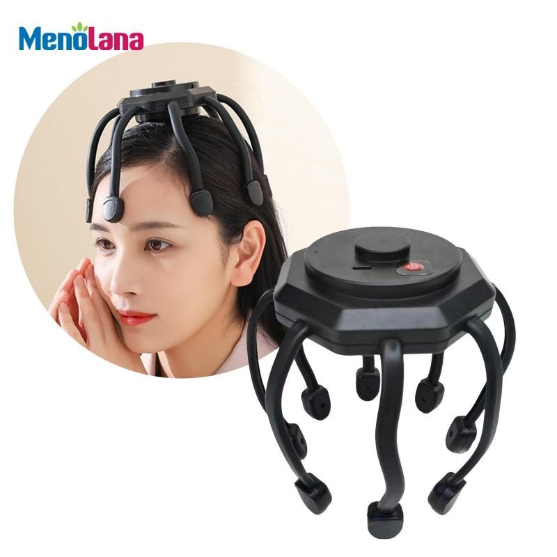 Máy mát xa đầu điện Menolana có cáp USB 3 chế độ Đầu quà tặng không dây