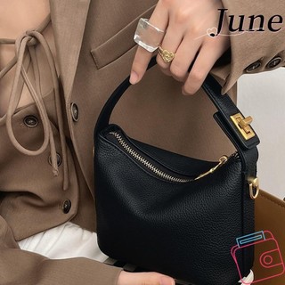 Túi vuông nhỏ JUNE, Túi xách cổ điển PU bằng kim loại, Túi cầm tay Mini