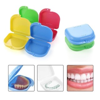 1 cái hộp bảo quản răng giả nha khoa giữ dụng cụ nha khoa
