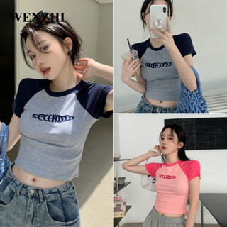 Wenzhi áo thun crotop nữ, áo thun nữ babytee siêu cá tính gm2451dn5