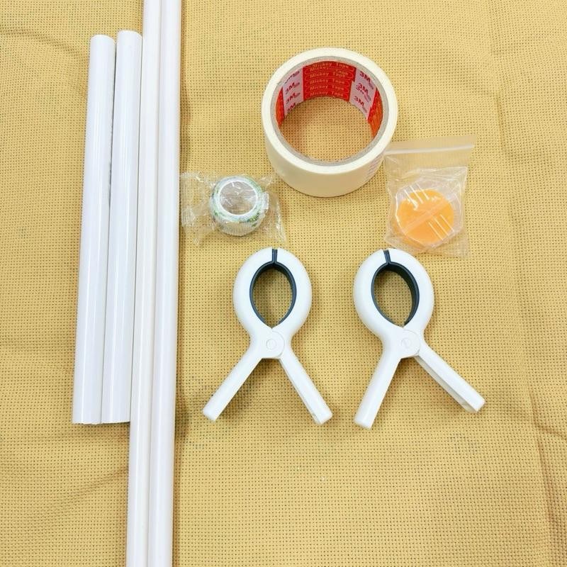 Bộ Ống Cuộn Tranh Thêu Chữ Thập , Sáp Vuốt Chỉ Lamdohandmade