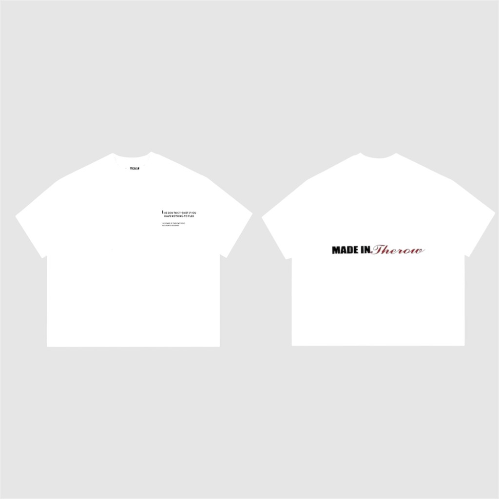 Áo Thun Big Boxy Local Brand THEROW Tay Ngắn Cotton " BASIC " Menswear Unisex Nam Nữ Cổ Tròn Streetwear Hot Trend Mùa Hè | BigBuy360 - bigbuy360.vn