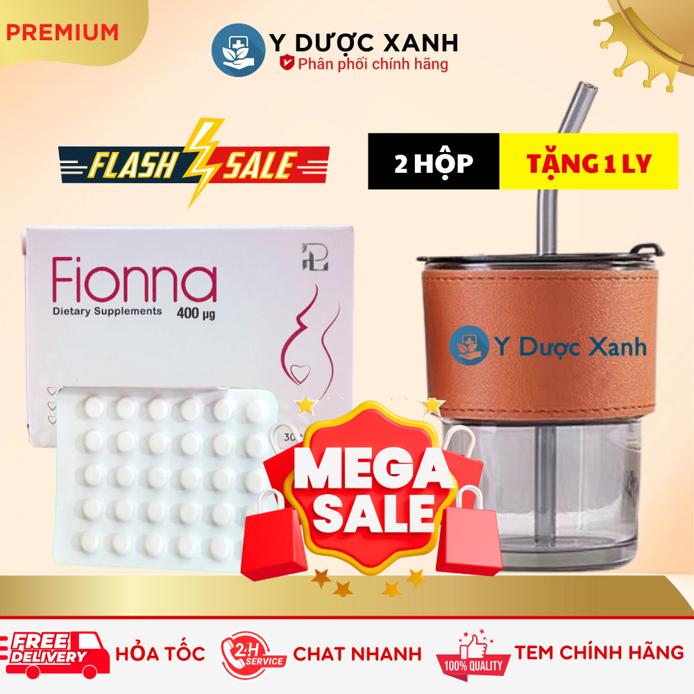 [ Y Dược Xanh ]  FIONNA 30 viên, Bổ sung Acid Folic cho phụ nữ