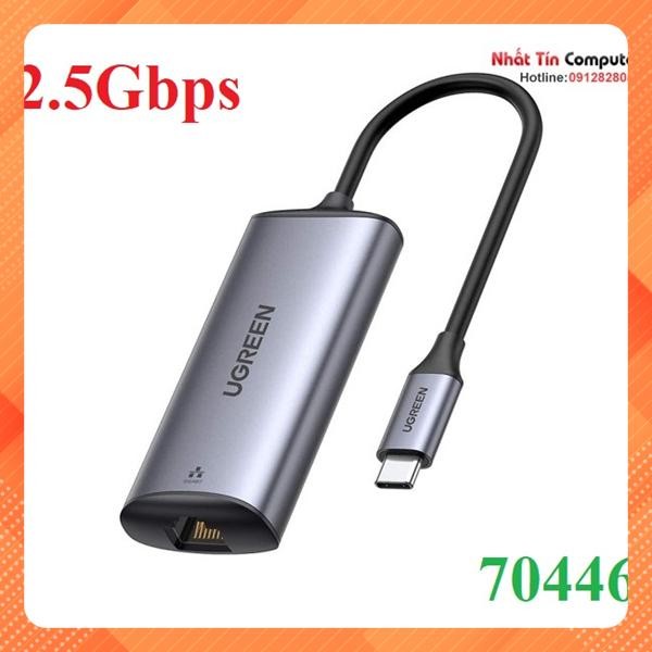 Cáp chuyển USB Type-C to LAN 2.5Gbps Ugreen 70446 cao cấp