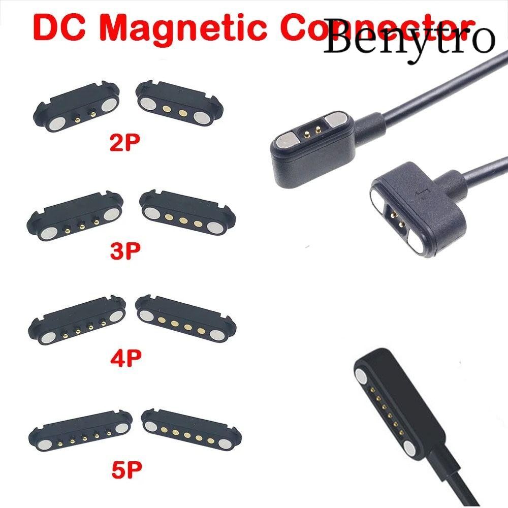 Đầu nối từ tính BENYTRO Pogopin, 2A 2Pin 3Pin 4Pin 5Pin DC Đầu nối Pin Pogo từ tính, Khoảng cách dòn