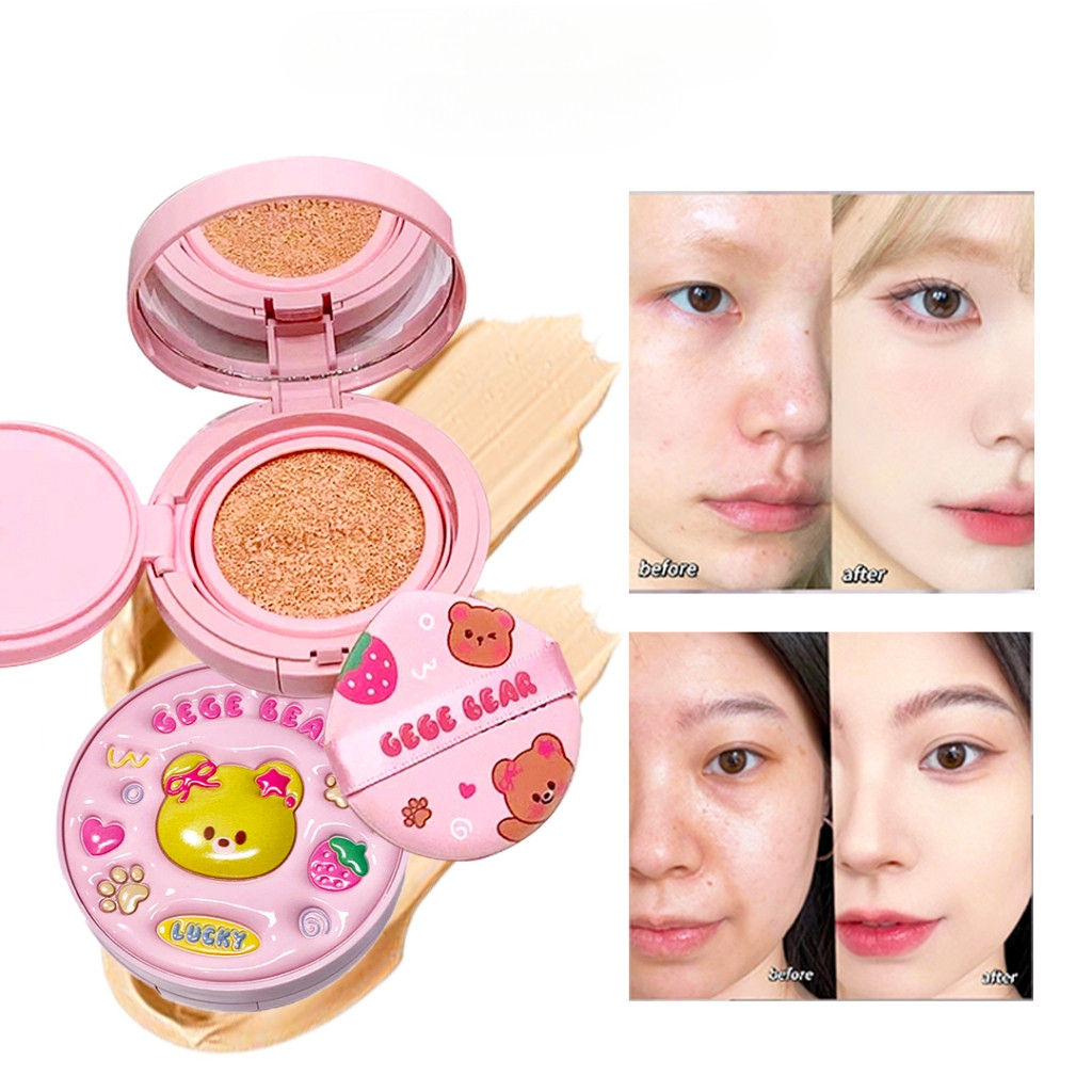 Gege Bear Face BB Cream Air Cushion Chống nước Gege Bear Air Cushion Foundation