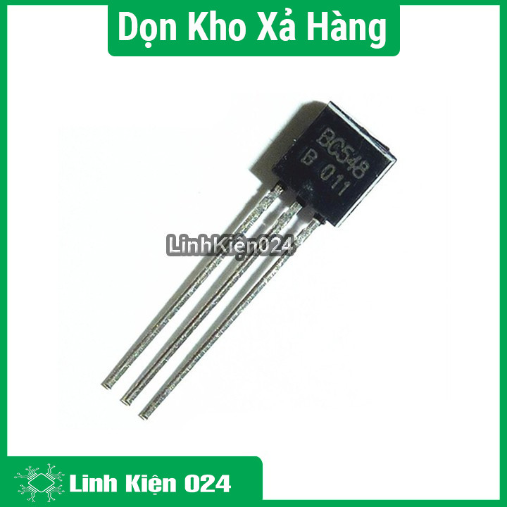 Combo 10 Transistor nghịch BC548 TO-92 chân NPN dòng 0,1A điện áp 30V