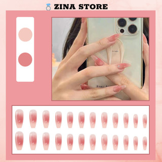 Móng tay giả bộ 24 móng nailbox kèm keo dán móng