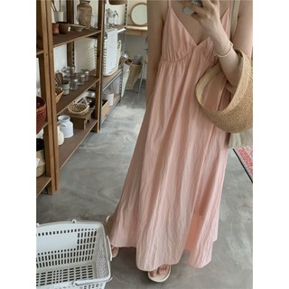 Oeggeo Trang phục nữ mùa hè váy dài treo quần áo đi biển thiểu số mới