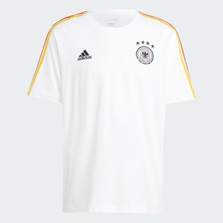Adidas bóng đá áo thun 3 sọc dna đội tuyển đức nam trắng iu2082