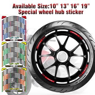 Được sử dụng cho nhãn dán bánh xe và lốp xe máy đa năng 10 inch, 12 inch, 13 inch, 14 inch, 15 inch, 16 inch, 17 inch, 19 inch và 21 inch, nhãn dán bánh xe và vành phản quang