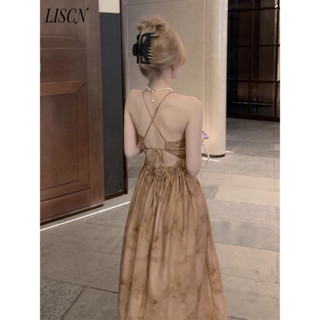 LISCN váy Đầm váy nữ body đầm xu hướng Stylish Trendy Fashion WLQ2440GLM 17Z240424