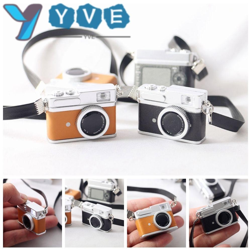 Yve Retro Camera Quà Tặng Búp Bê Phụ Kiện Trang Trí Nhà Màn Hình Máy Tính Để Bàn Mẫu Máy Ảnh