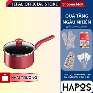 Nồi cán dài / quánh chống dính đáy từ tefal so chef g1352395 18cm có nắp - hapos