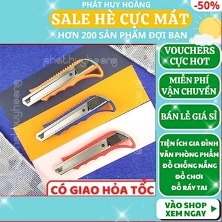 Dao rọc giấy loại to ✅ FREESHIP 🚛 Dao rọc giấy loại to 18mm cực tốt, an toàn và chất lượng cao HJ-229 - Phát Huy Hoàng