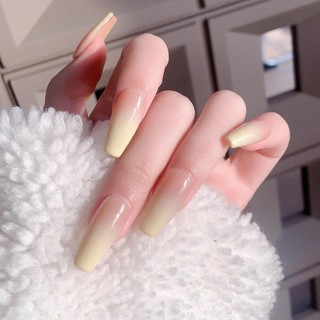 Mặc Móng Tay Làm Đẹp Móng Tay Miếng Dán Móng Tay 2024 Mới Xuân Hè Nhẹ Nhàng Mặc Cao Cấp Ngắn Handmade Thành Phẩm