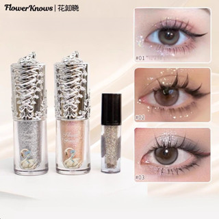 Flower BIẾT Phấn mắt dạng lỏng Swan Ballet Series Mắt được trang trí tinh tế Phân cực
