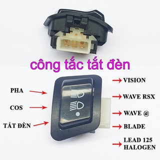 Công tắc tắt đèn cho các xe Vision, Lead, Wave, Future các xe không có nút tắt đèn