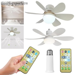 Quạt ổ cắm E26 / 27 Quạt trần LED có đèn 40W / 30W cho nhà bếp phòng ngủ