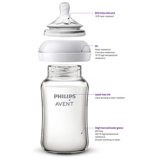Bình thủy tinh Philips Avent cỡ lớn