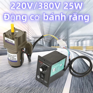 25W 220v380v Động cơ giảm tốc Ac Thiết bị động cơ điều khiển tốc độ thu nhỏ