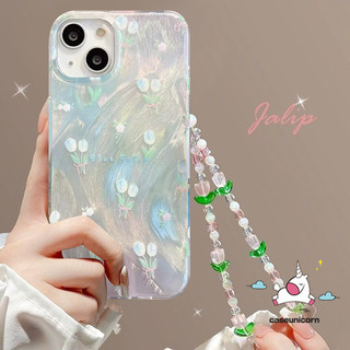 Ốp Lưng Hoa Tulip Tươi Lãng Mạn Cho Realme C25 C15 C35 C17 C67 C51 C53 Note 50 C31 C20 11 5s 9i C11 C12 C55 C33 C21 C30 5i 6i 7 5 C21Y C25Y C3 C25s Vỏ Thẻ Ngọc Trai Sang Trọng