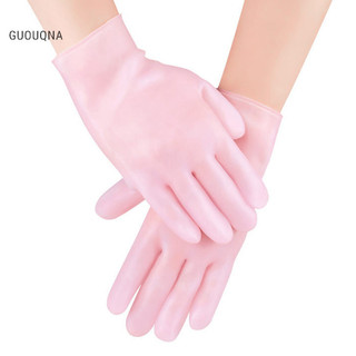 Guouqna 1 Đôi Tất Chăm Sóc Tay Găng Tay Gel Silicon Dưỡng Ẩm Chăm Sóc Da Tay Bảo Vệ Tay Chống Nứt Spa Sử Dụng Tại Nhà BASL