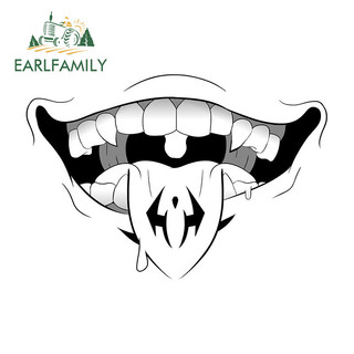 Earlfamily 13cm Jujutsu Kaisen Miệng Xe Miếng Dán Thời Trang Thú Vị Chống Nắng Ván Lướt Sóng Điện-Xe Đạp Vinyl Decal Đồ Họa TV