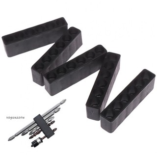 #VOGUEZ#Screwdriver and Drill Bit Storage Solution 5 Pcs Bit Holder for 6 Hole Hex Shank