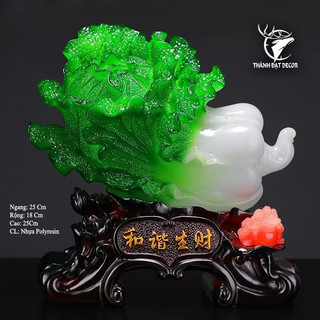 Hồ lô bắp cải cóc đỏ phong thủy size 25, quà tặng tân gia, khai trương, sinh nhật, trang trí decor nhà cửa