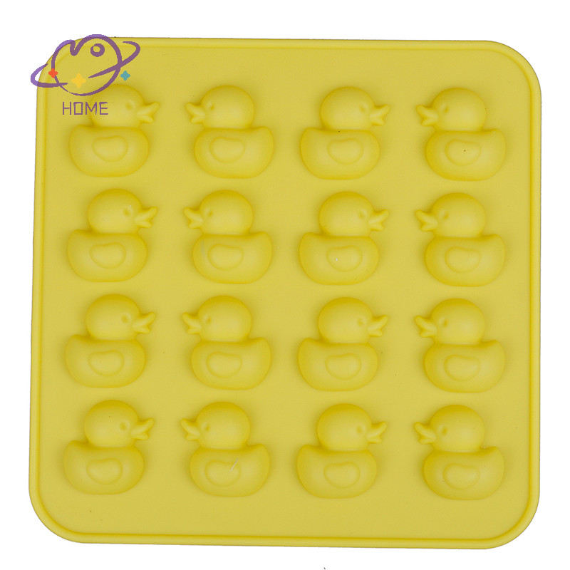 [mayhome] Khuôn Silicon Vịt Dễ Thương DIY Chocolate Ice Biscuit Khuôn Kẹo {TH}