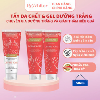 Combo 1 gel tẩy tế bào chết + 2 gel dưỡng trắng rewhitez giúp giảm thâm, dưỡng trắng vùng nhạy cảm tuýp 50g