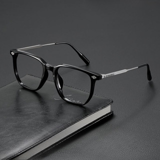 (-100 ~ -400) Kính cận thị, kính chống ánh sáng xanh mới, kính cận thị hộp công sở nam, có thể ghép nối với bảo vệ bức xạ độ, khung kính đa năng khung đen