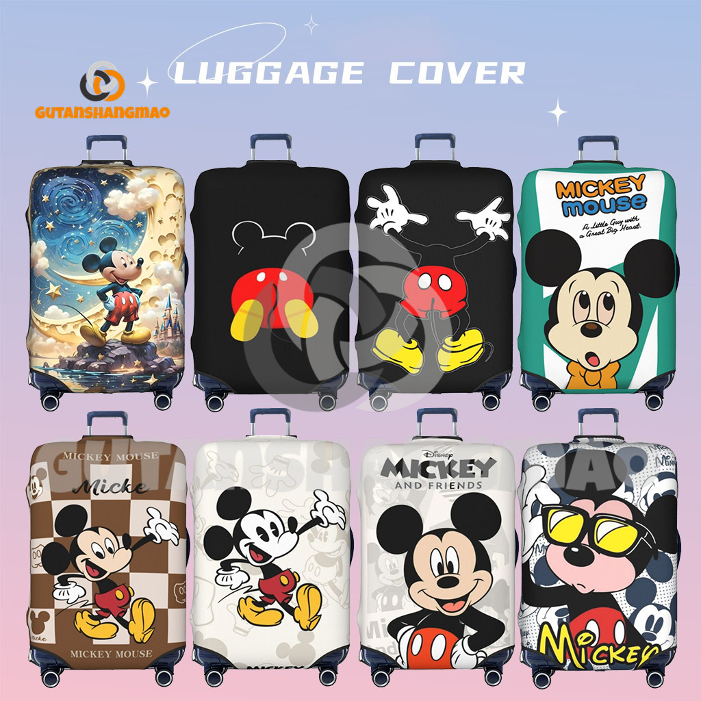 Disney Mickey Travel Hành Lý Có Thể Giặt Được Vali Bảo Vệ Chống Trầy Xước Vali Phù Hợp Với 18-32 Inc